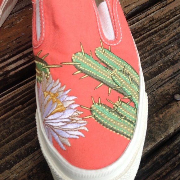 Converse All Star 7 Chuck Taylor Floral Embroider 10 Unisex Shoes Cactus Sample - Picture 4 of 8